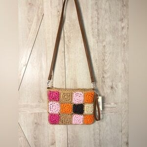 Fall Crochet Crossbody Bag